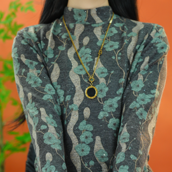 【出口原单】X2028 2025年专柜款高级亲肤打底衫显瘦弹性上衣真1220