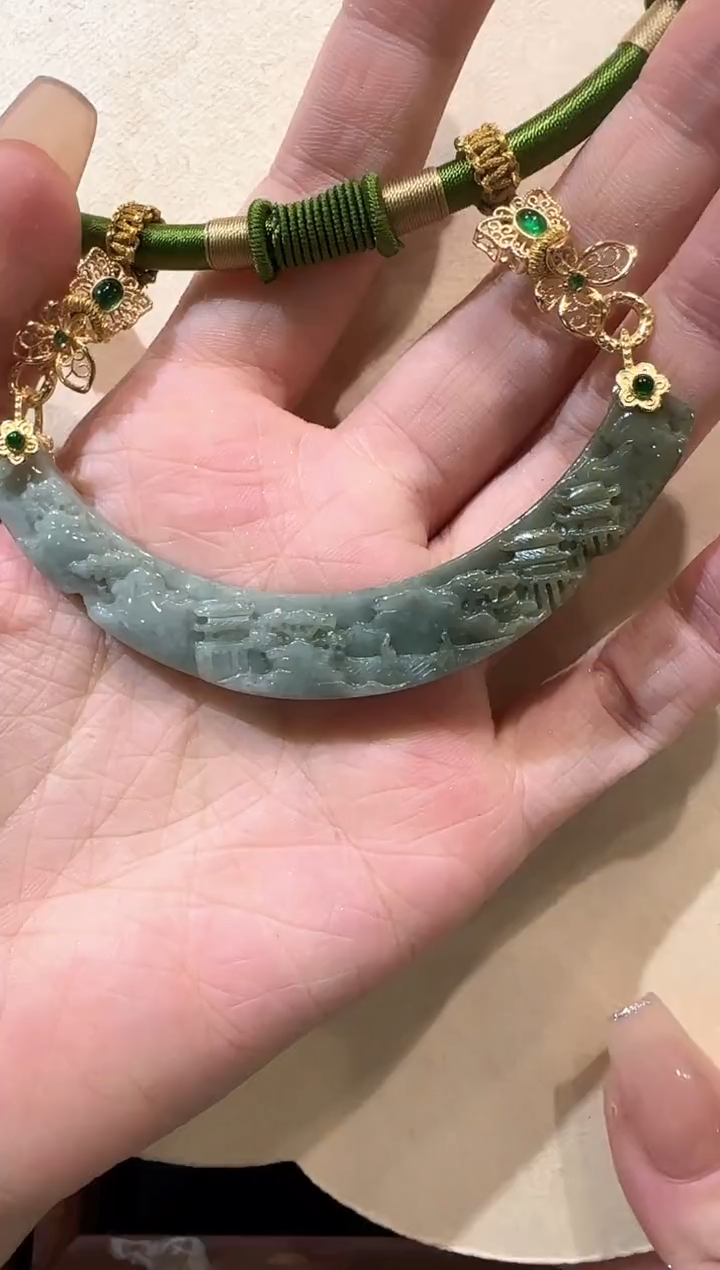 【闪购商品】翡翠颈饰未镶嵌国风