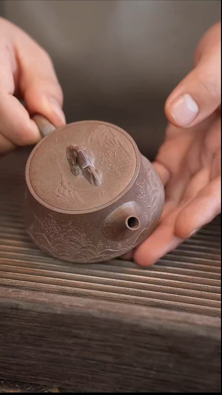 茶壶紫砂山隐 还原烧 130cc