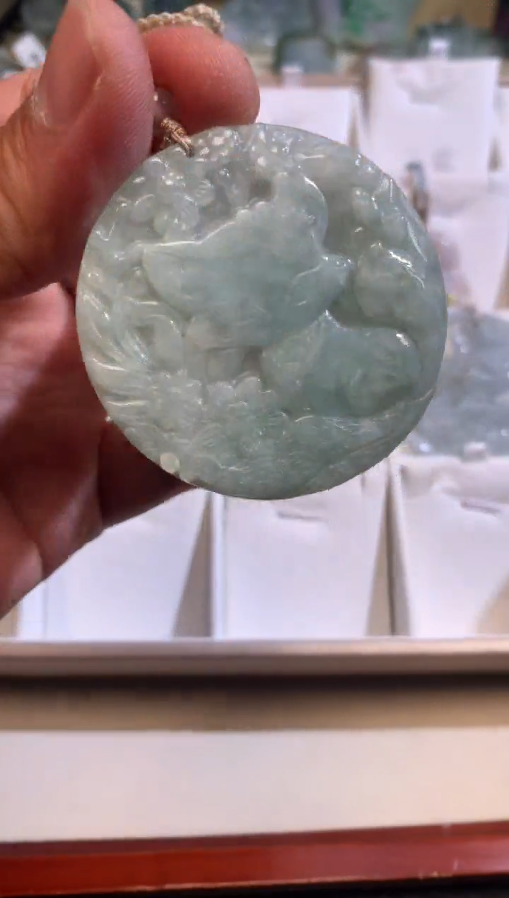 翡翠未镶嵌颈饰4/21/195