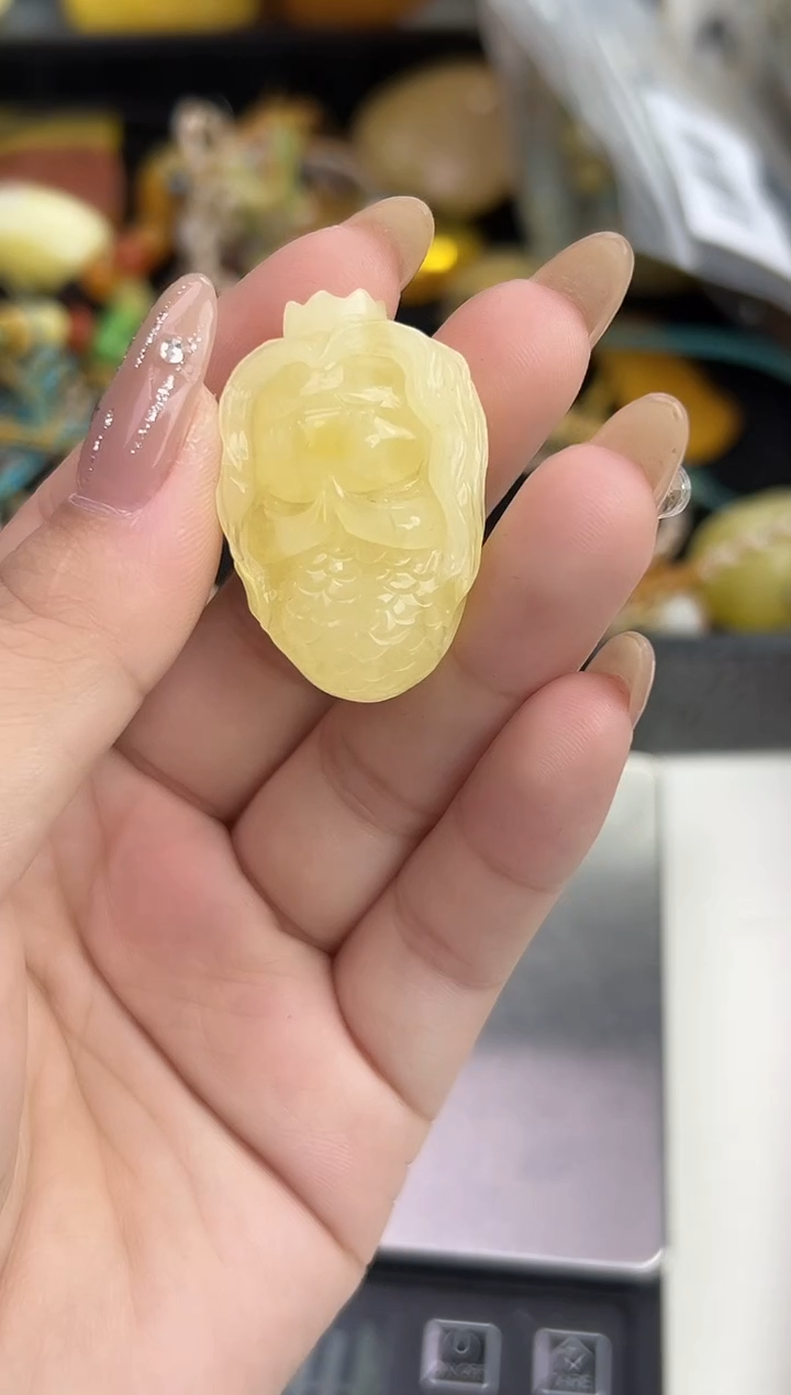 裸石琥珀未镶嵌天然琥珀蜜蜡吊坠