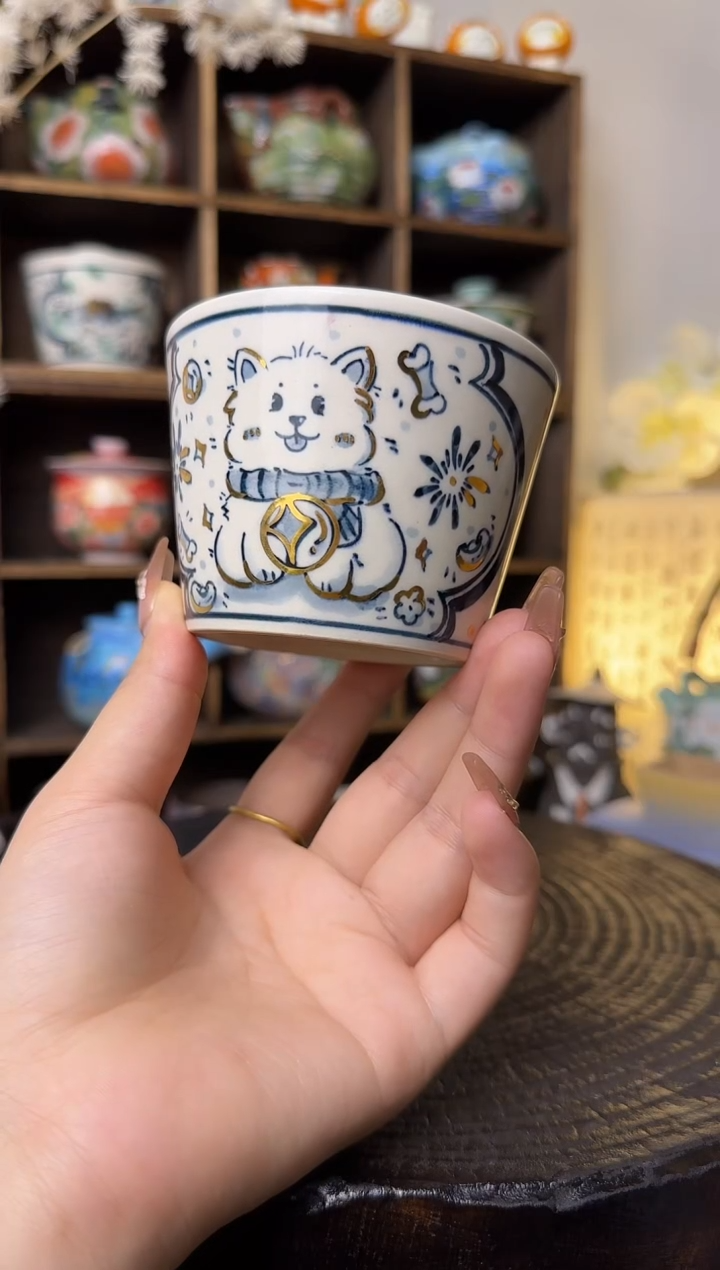 【闪购商品】柯老师生肖小狗猪口杯
