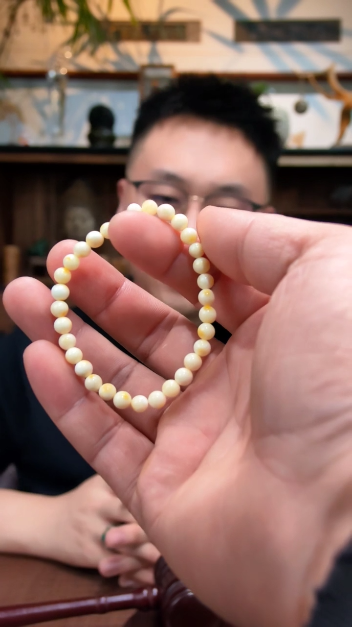 裸石蜜蜡未镶嵌蜜蜡手串YN5.5*+