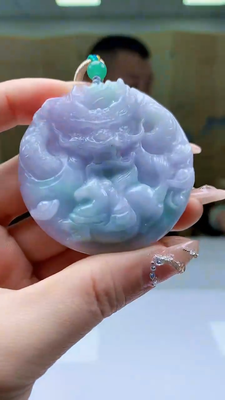 【闪购商品】定制翡翠未镶嵌4812ty-毛货挂件19