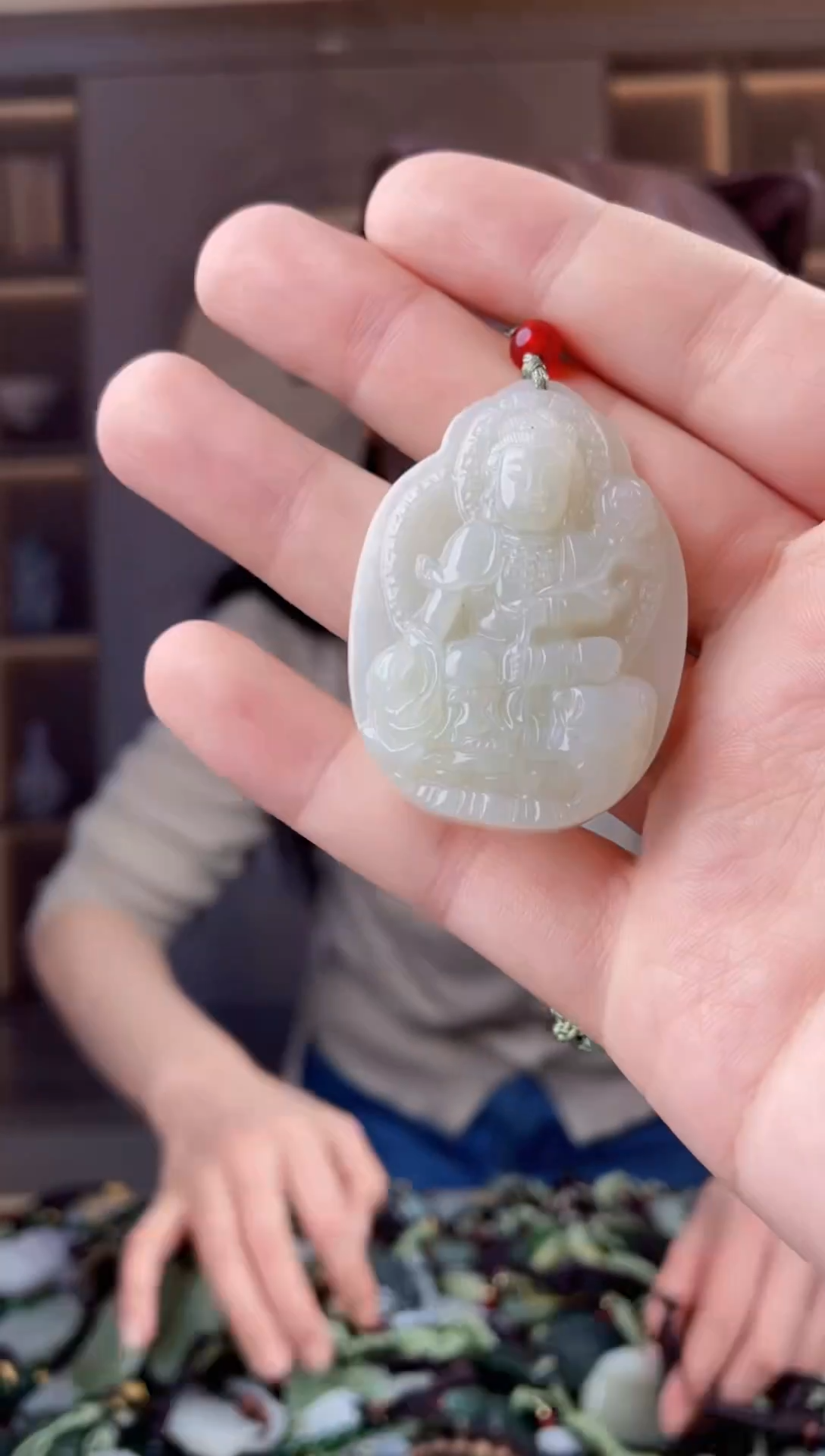 颈饰未镶嵌和田玉拍一发一，多样性发货