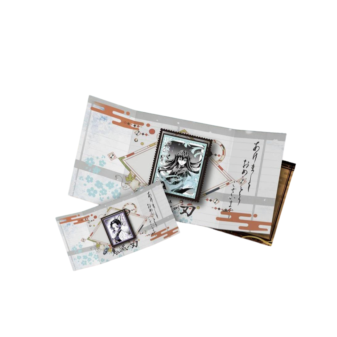 【玩法合集】兰卡文创 ×《鬼灭之刃》金属邮票书签珍藏版（默认代拆）