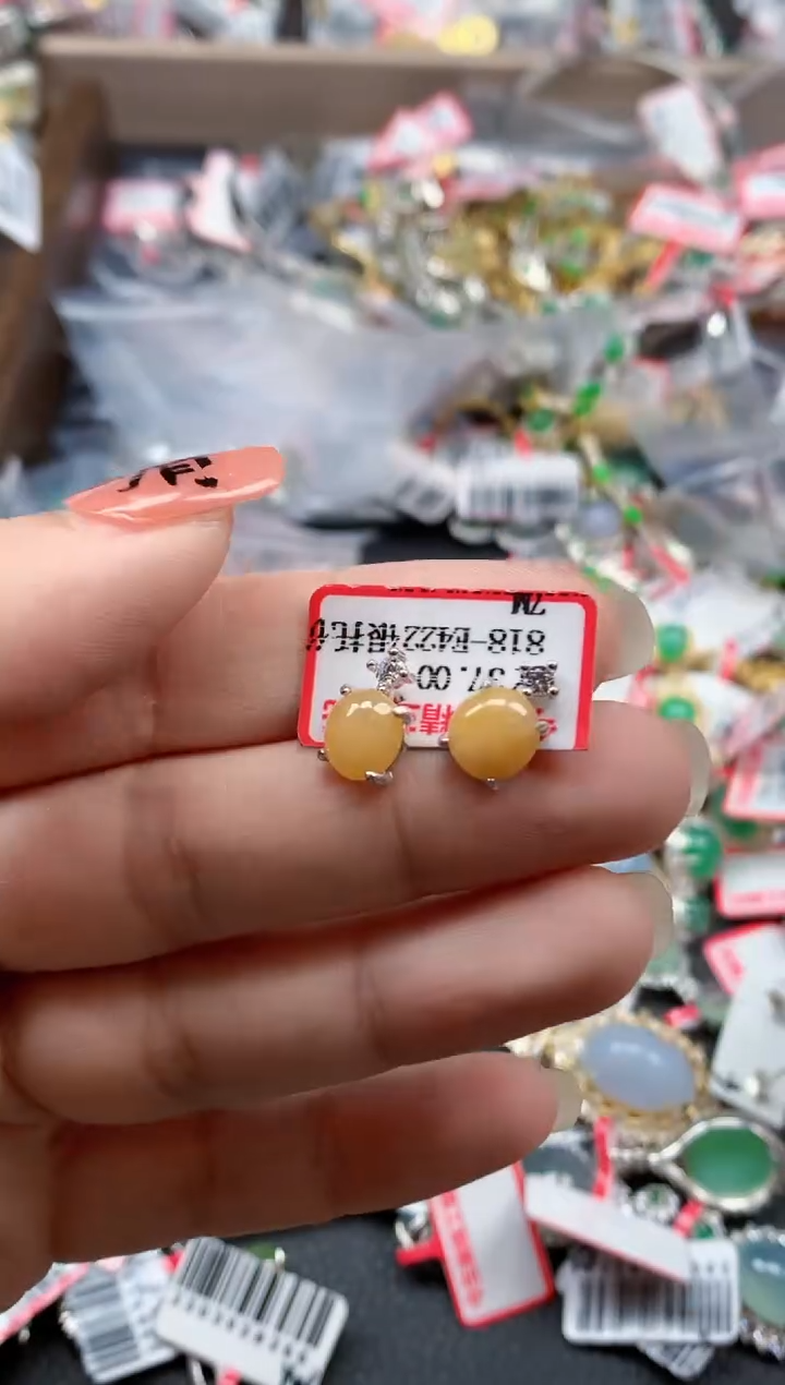 银S925镶嵌戒指翡翠天然A货缅甸翡翠