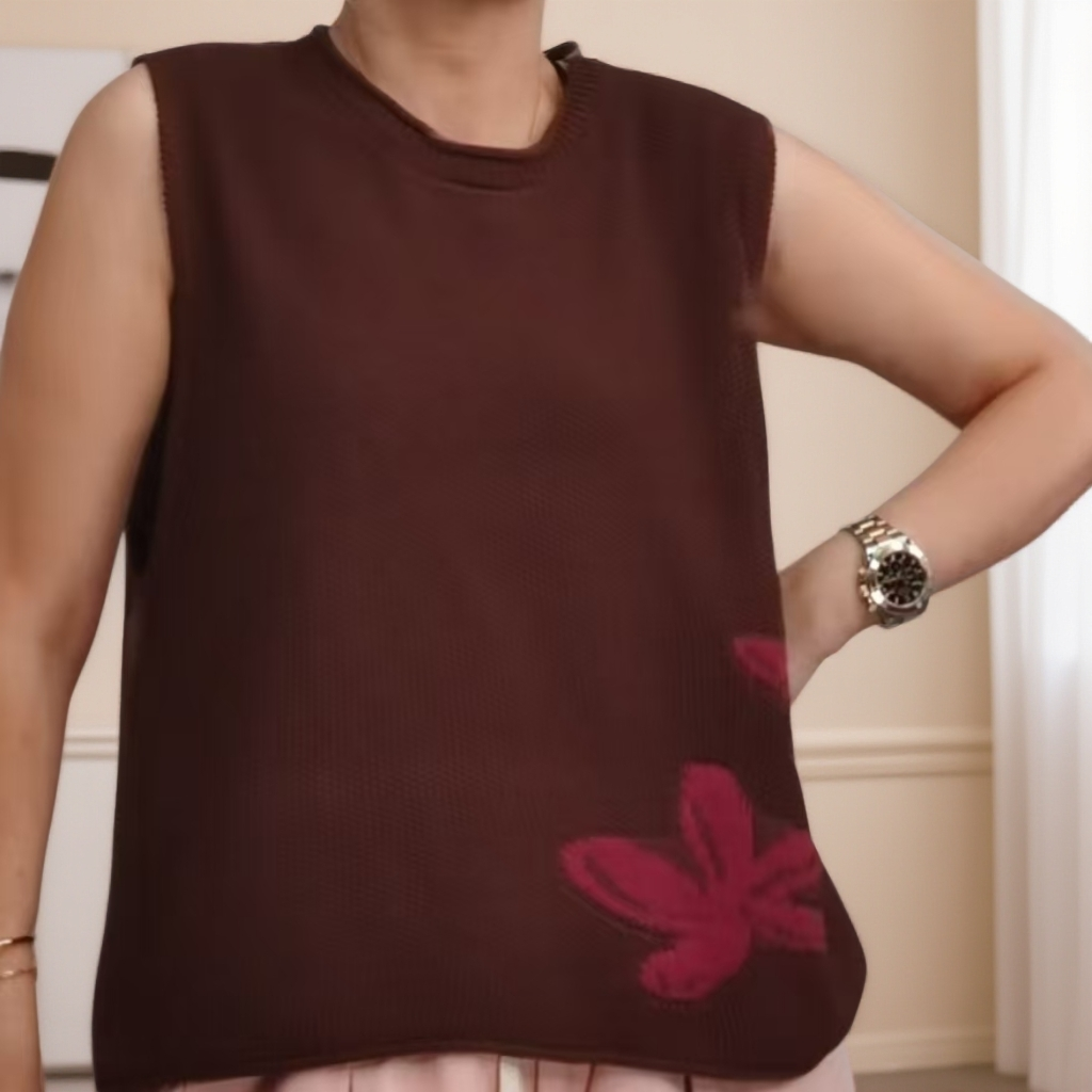 711-8（飞儿同款）马甲针织简约纯色百搭休闲秋冬新款宽松