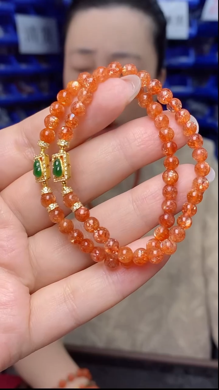 未镶嵌手链长石多样性发货发其一