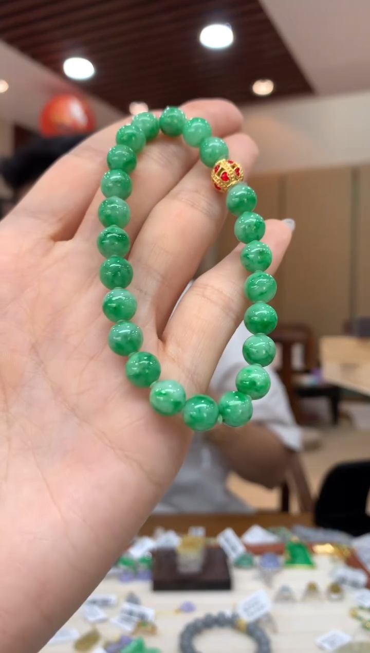 未镶嵌手串翡翠手串