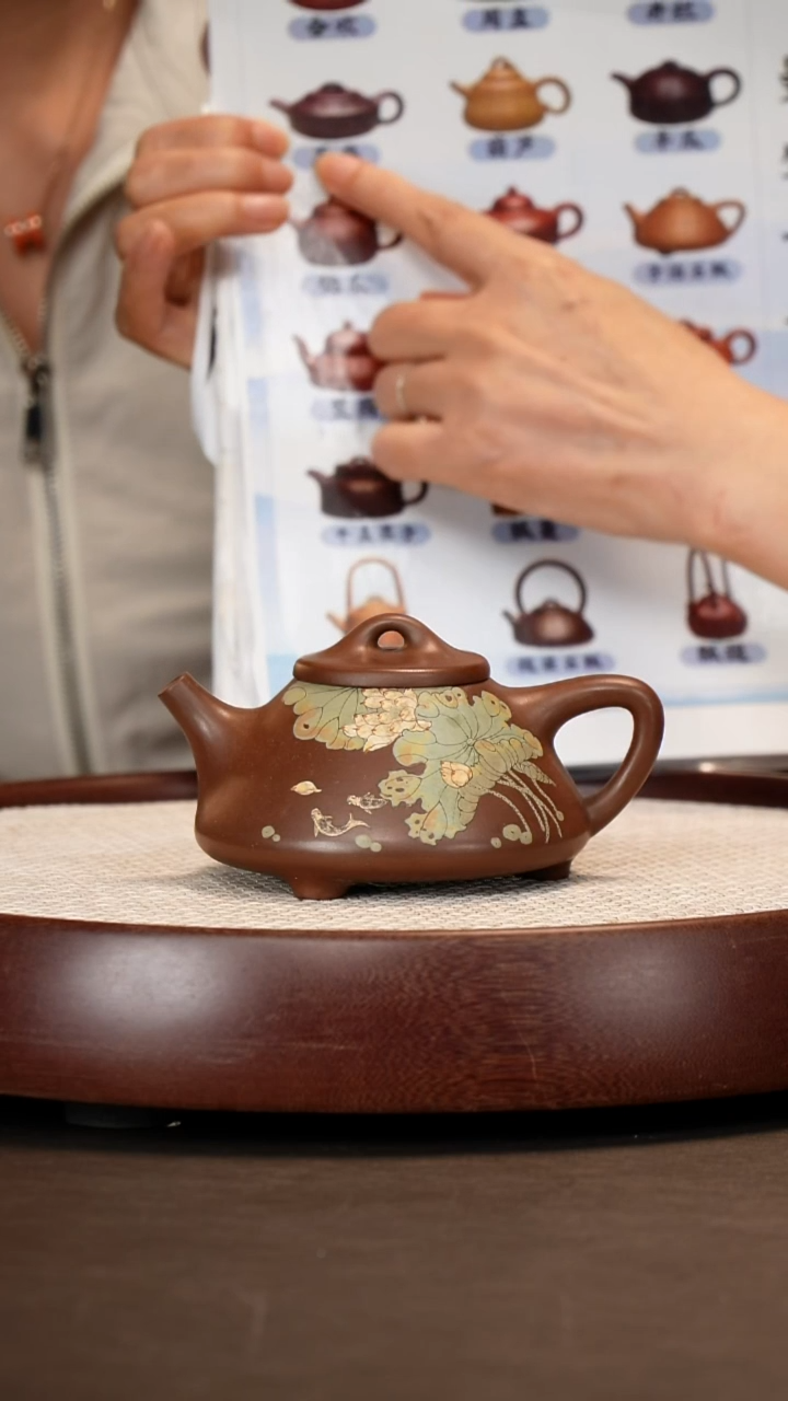 茶壶紫砂【杨建英】紫泥石瓢   280CC