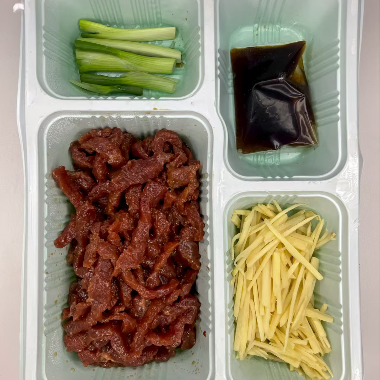 生姜炒牛肉（新鲜食材）
