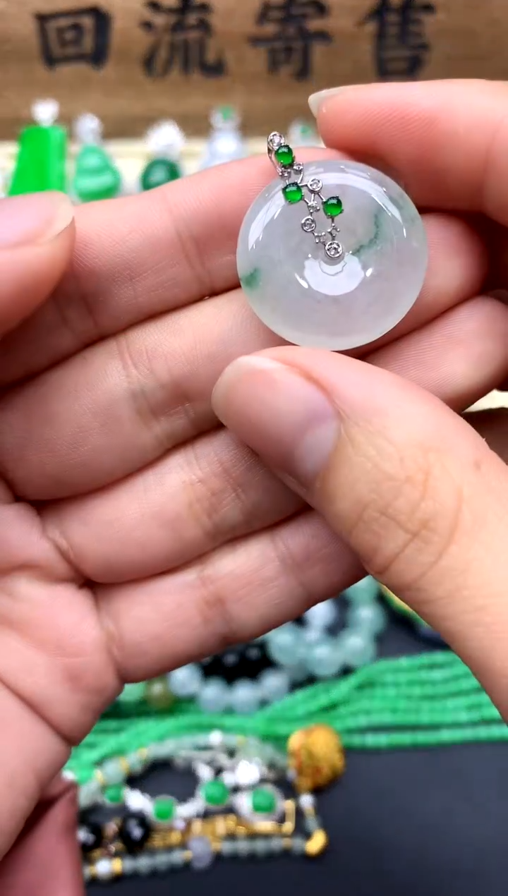 【闪购商品】翡翠颈饰18K金镶嵌209-中国好珍宝