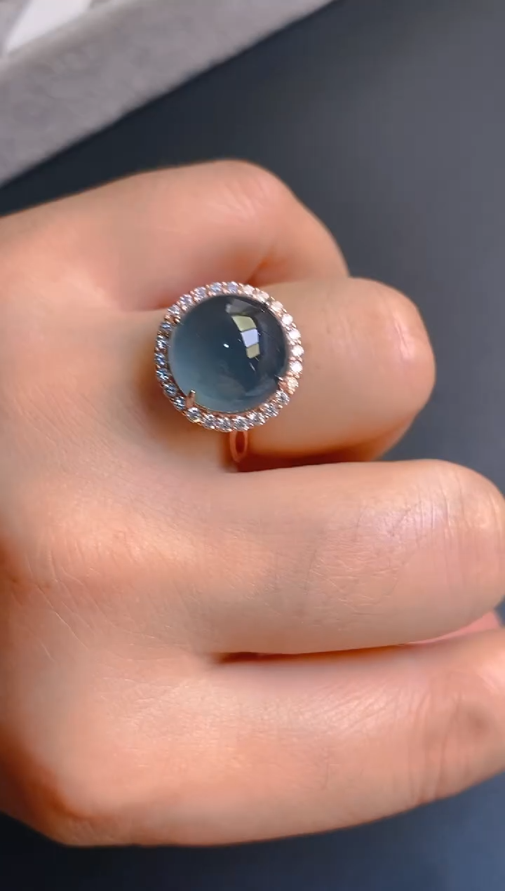 【闪购商品】翡翠耳饰银S925镶嵌天然A货翡翠1