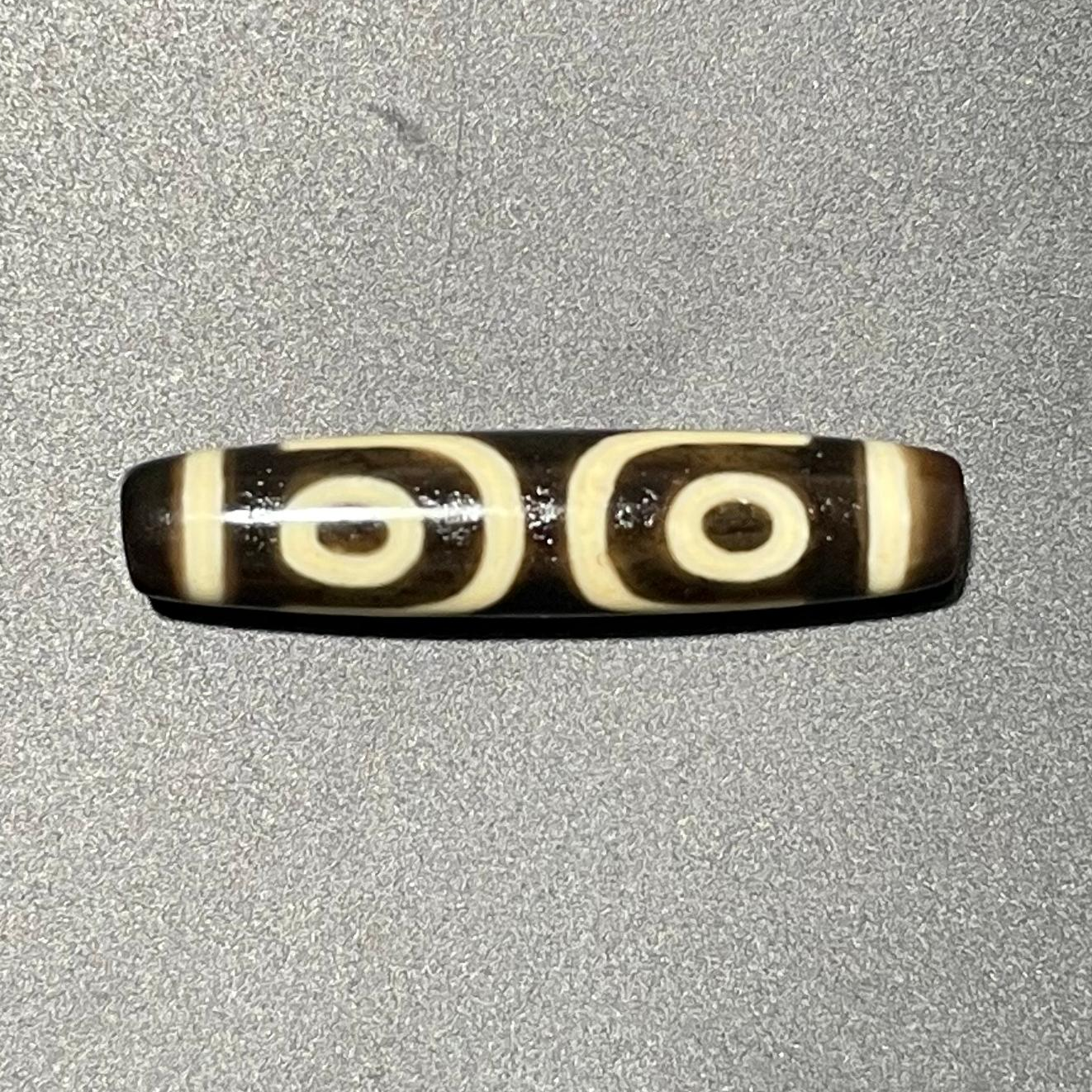 正宗建成黑金牙黄精品宝盖三眼高端天百搭然玛瑙文玩台湾正品台珠