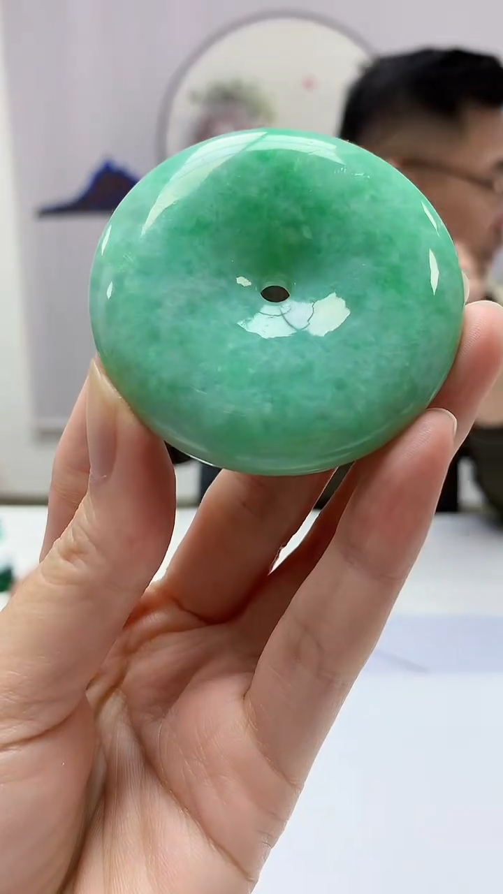 【闪购商品】定制翡翠未镶嵌5152zm-毛货挂件扣子112