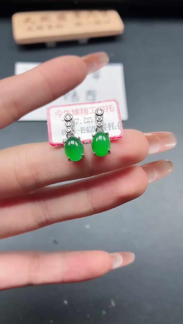 银S925镶嵌戒指翡翠11111
