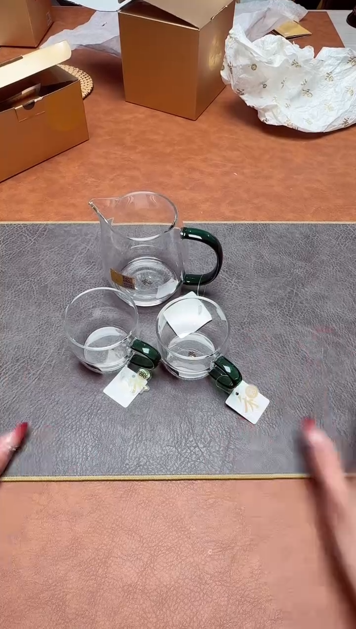 【闪购商品】禾器澄然茶海墨绿色+清尚杯墨绿色