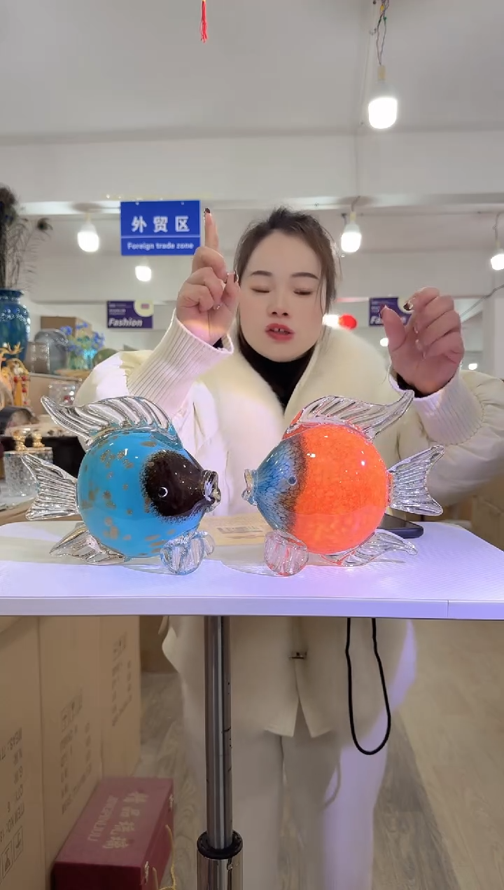 【闪购商品】琉璃1只 迪喜花器-g-早