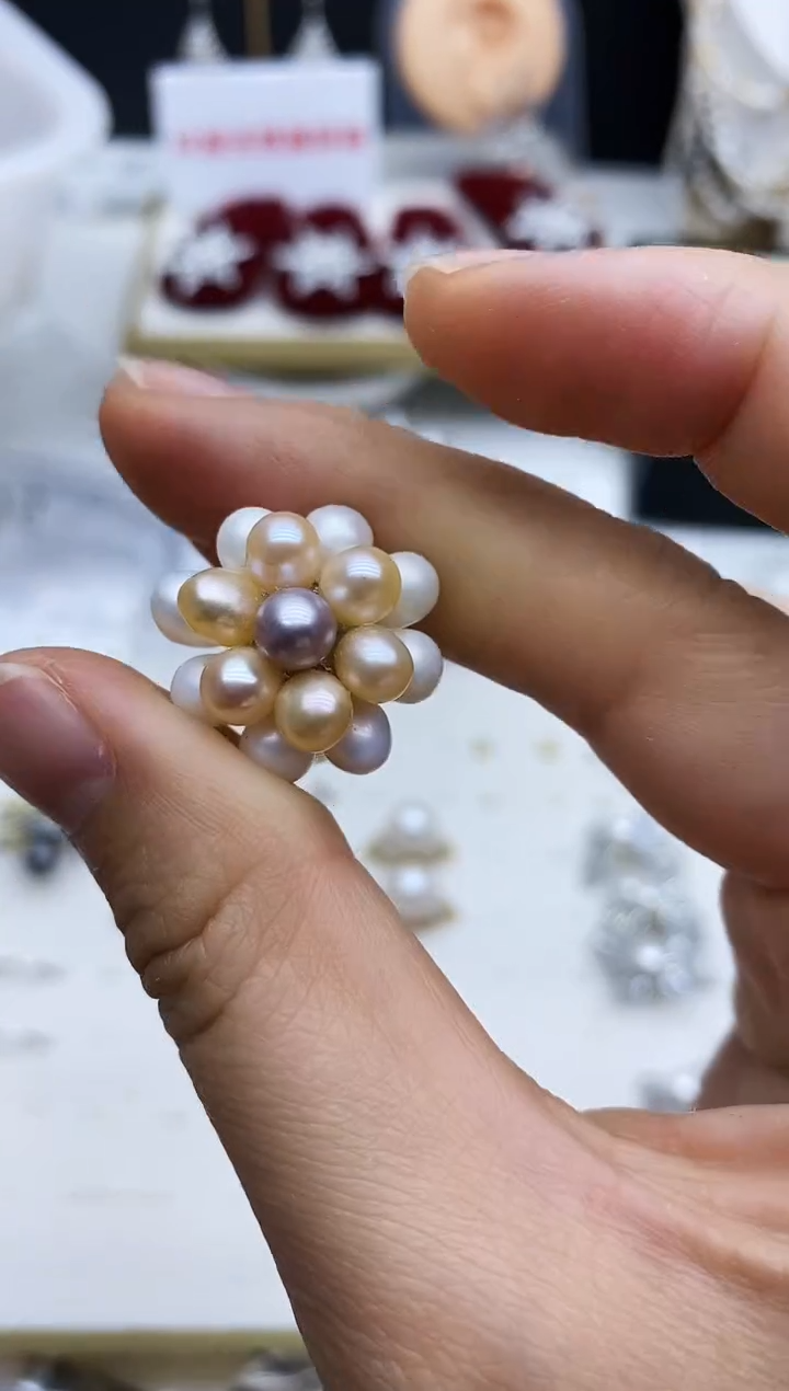 未镶嵌戒指淡水珍珠多样性发其一