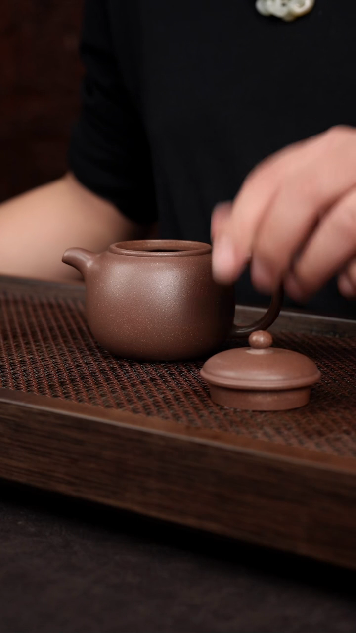 【闪购商品】紫砂茶壶老紫泥匏尊