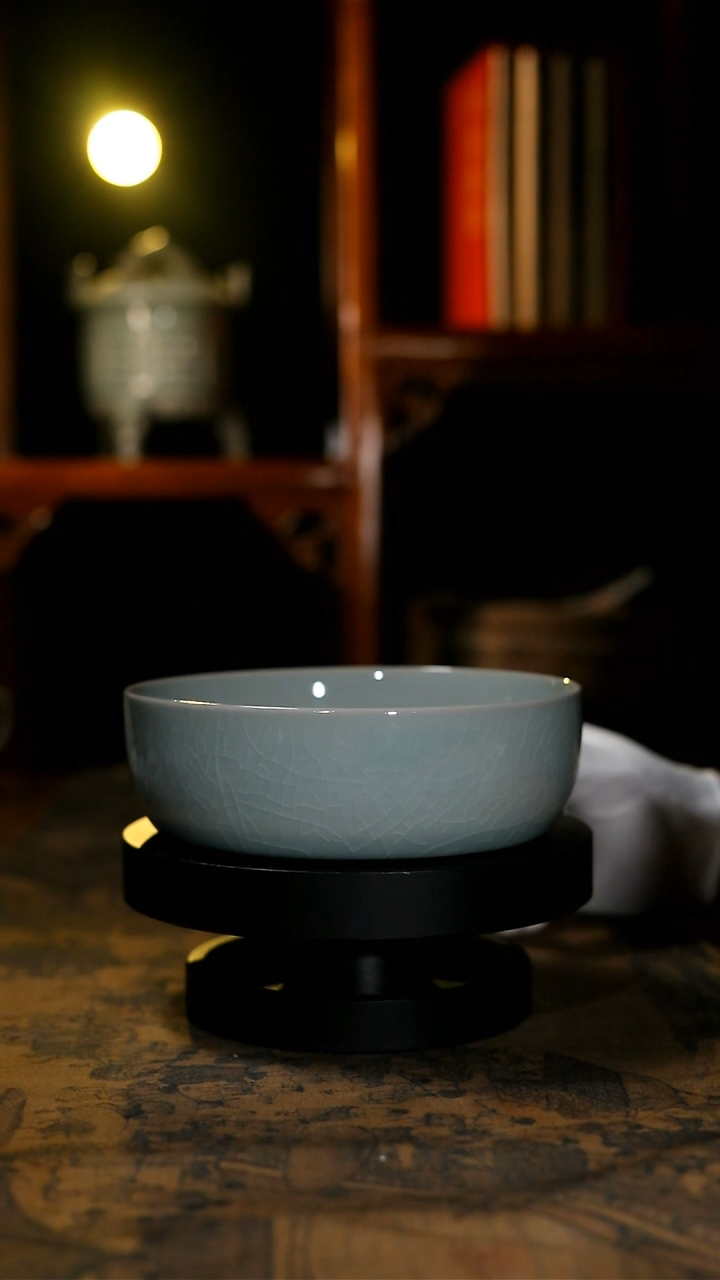 【闪购商品】洗原矿青绿釉深腹洗