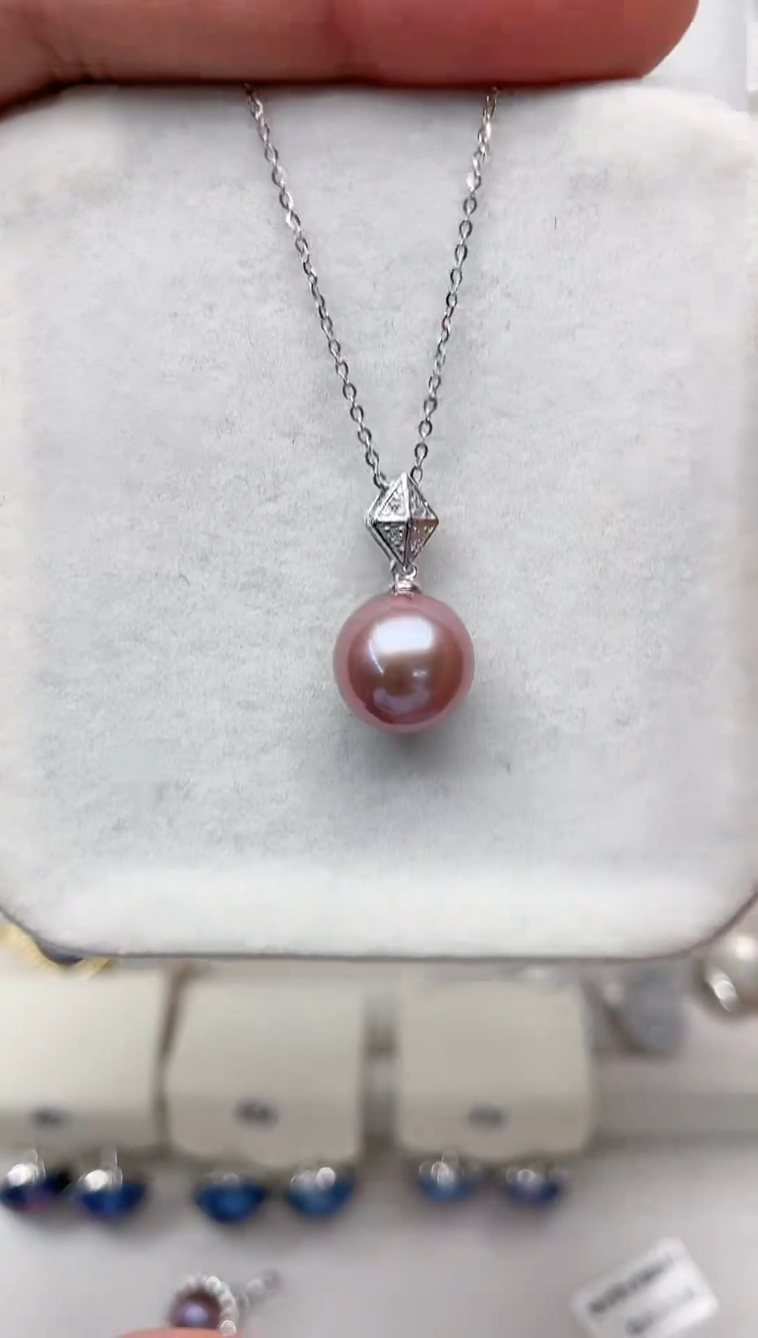 【闪购商品】淡水珍珠吊坠(不含链)银S925镶嵌吊坠