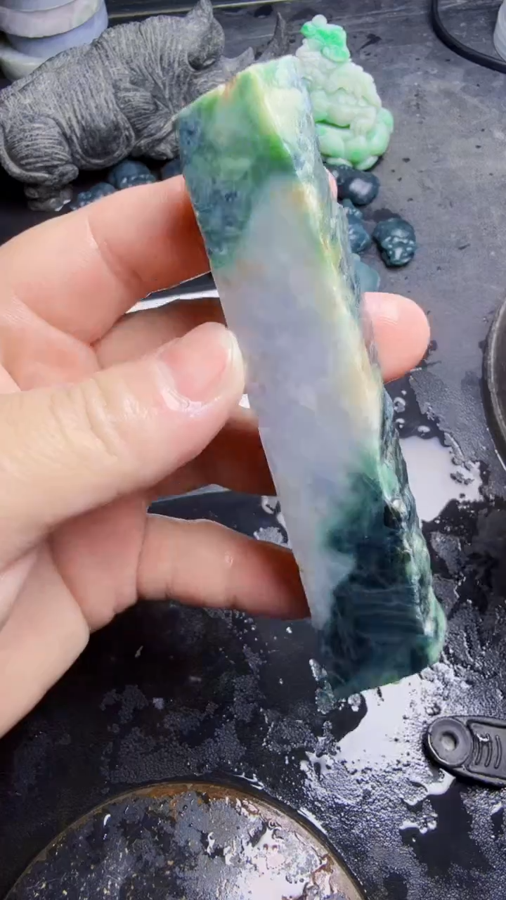 未镶嵌挂件翡翠天然翡翠166