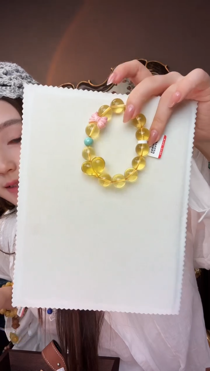 未镶嵌蜜蜡手串琥珀手串14+