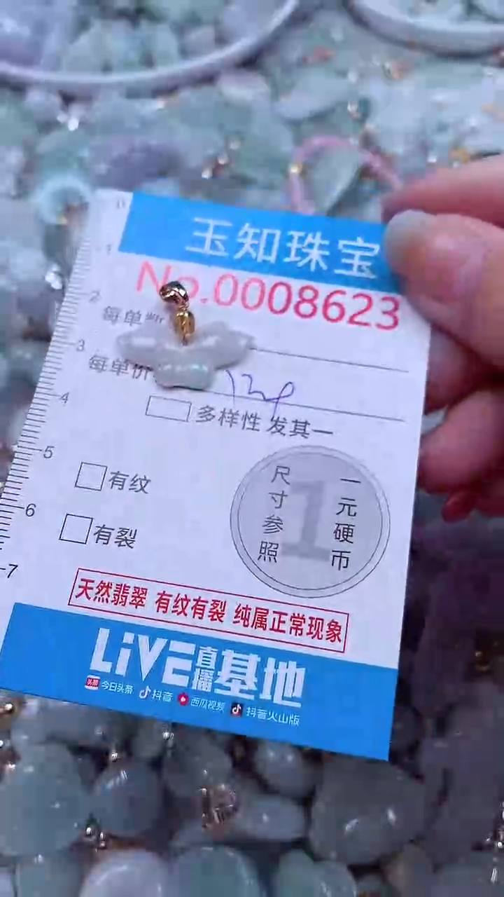 吊坠(不含链)未镶嵌翡翠8623