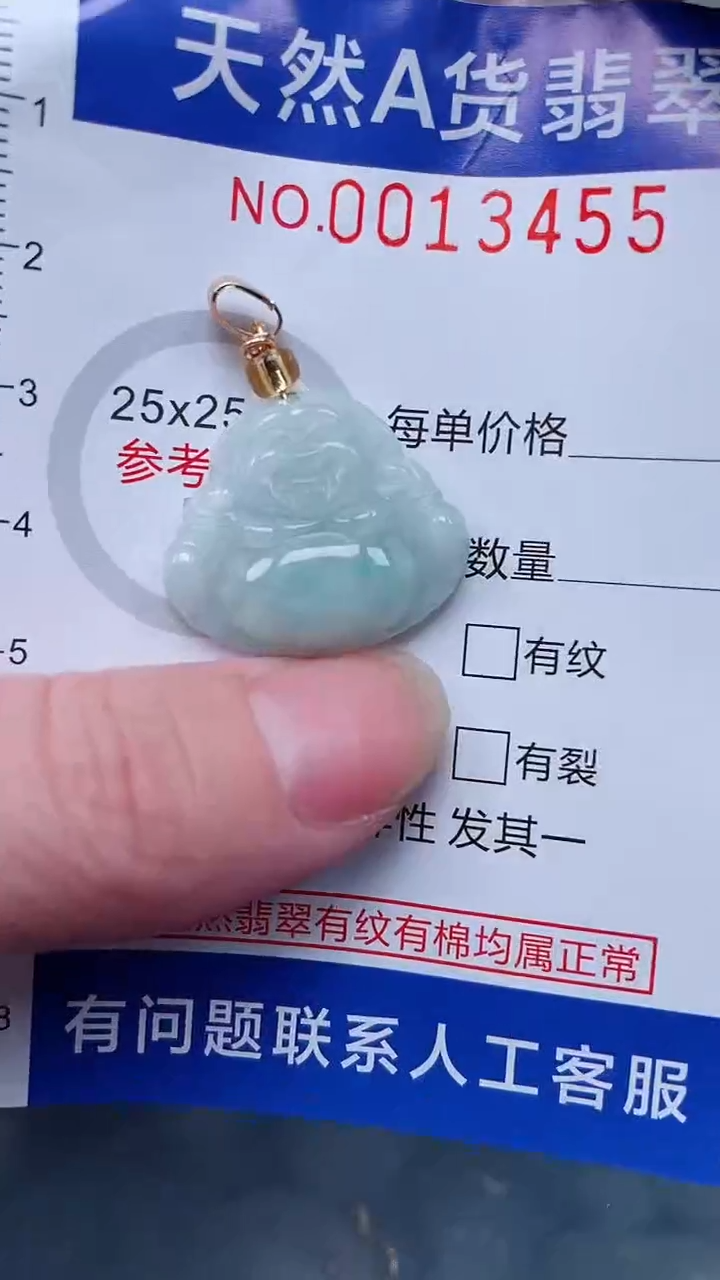 翡翠未镶嵌吊坠(不含链)1