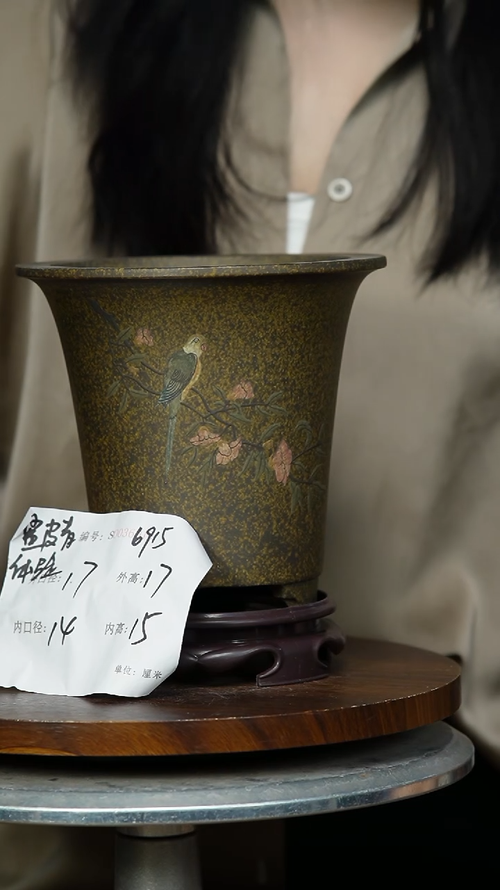 6915+S 紫砂花盆
