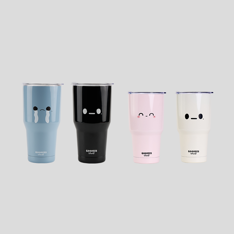 GOODBAI GOODEES可爱表情吸管杯