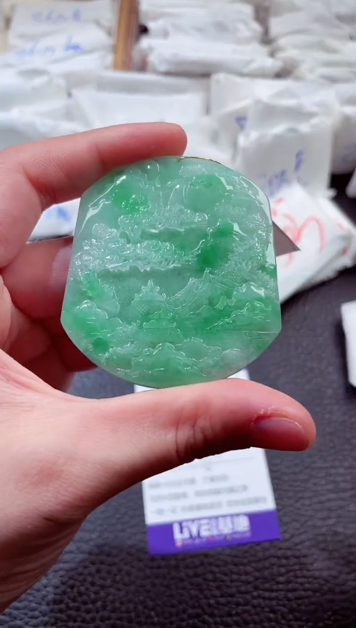 翡翠未镶嵌颈饰00003558