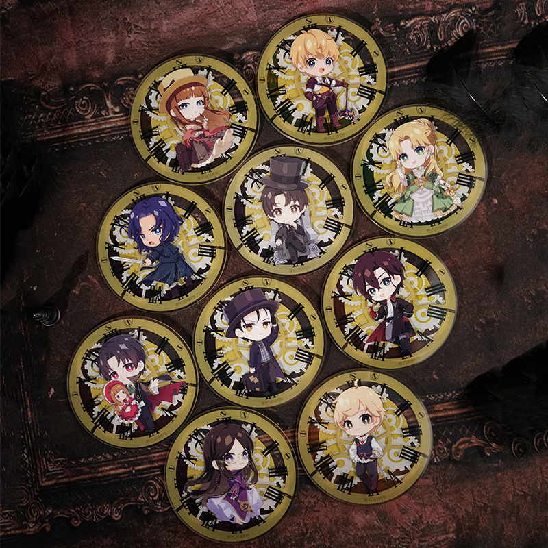 现货模玩熊出品 诡秘之主官绘复古系列 Q版杯垫 周边