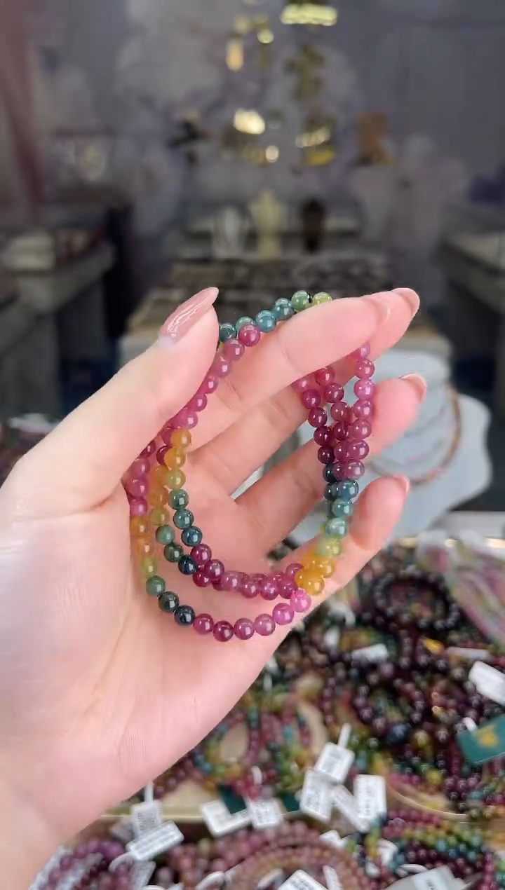 【闪购商品】碧玺/未镶嵌5mm+碧玺多圈多样性发货