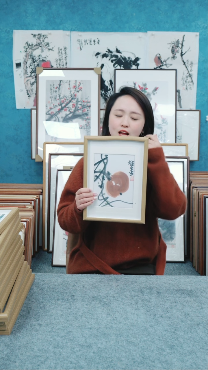 【闪购商品】国画10寸本土老师木质摆台