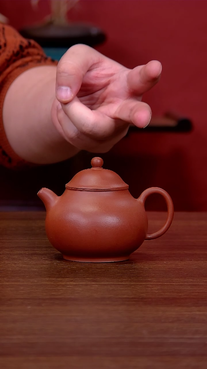 【闪购商品】紫砂茶壶朱泥薄胎潘壶
