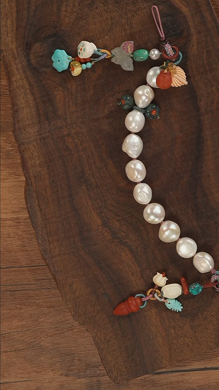 【闪购商品】淡水珍珠手机链未镶嵌S3193