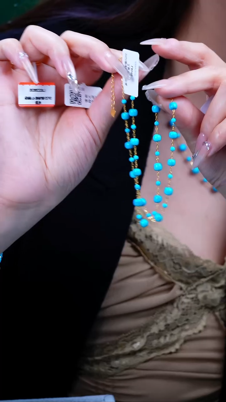 【闪购商品】绿松石项链银S925镶嵌发货一件