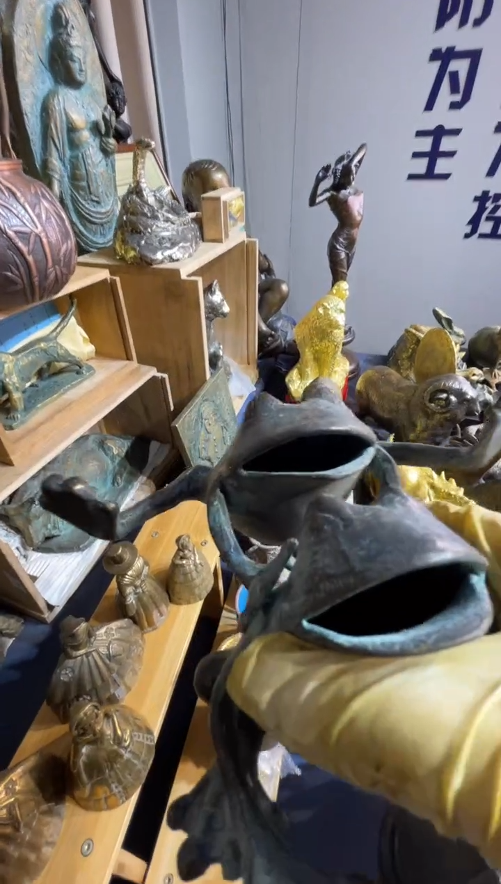 茶盏大阪回流铜器摆件75