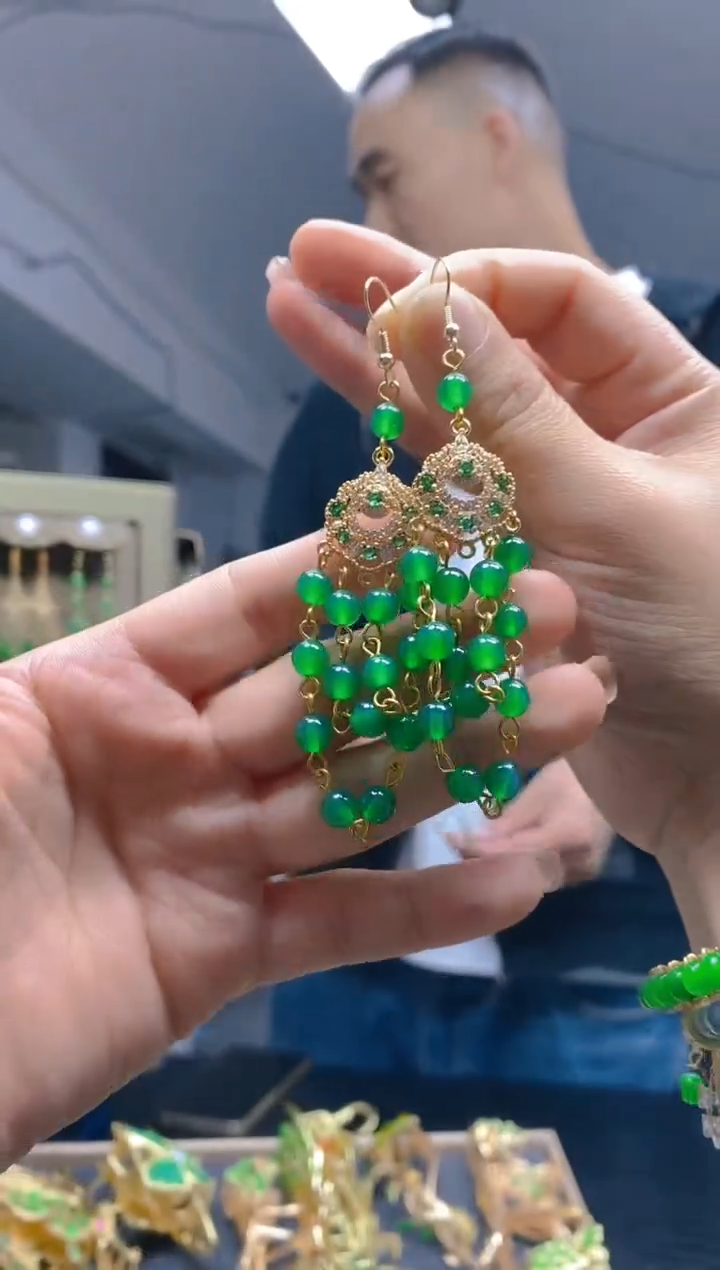 【闪购商品】玛瑙/玉髓耳饰合金0171玛瑙饰品