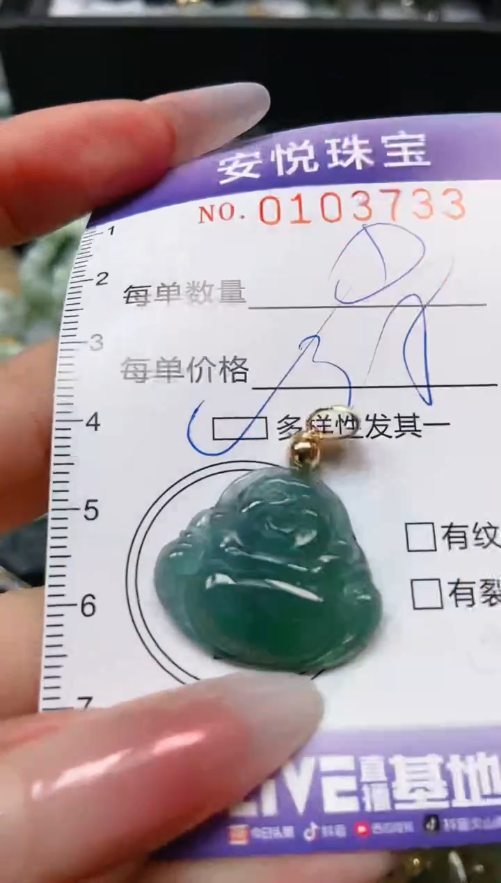 【闪购商品】翡翠颈饰未镶嵌闪购0103733多样性发其一