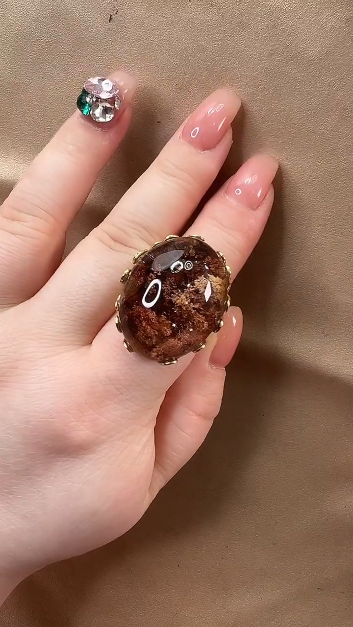 颈饰银S925镶嵌水晶戒指