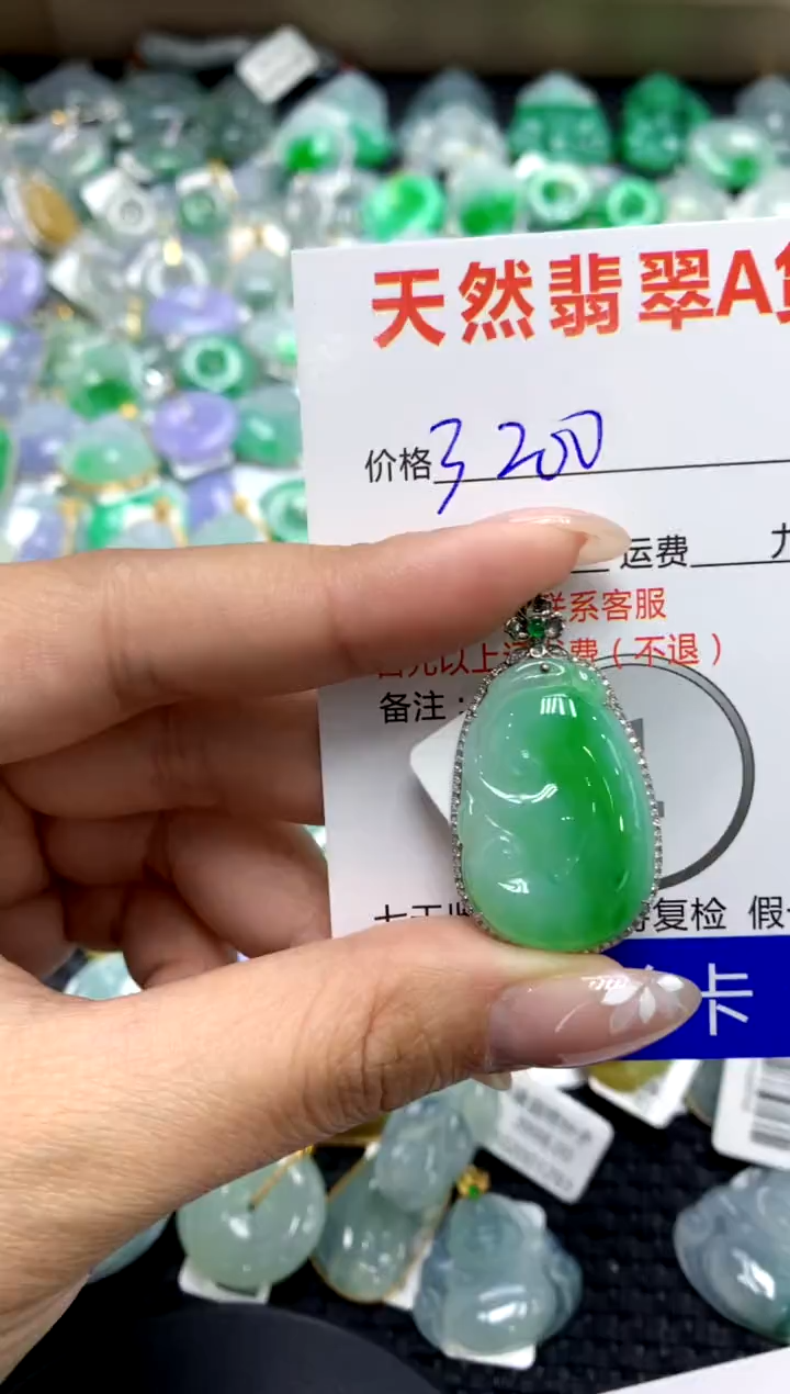 【闪购商品】翡翠颈饰18K金镶嵌1111111111111111