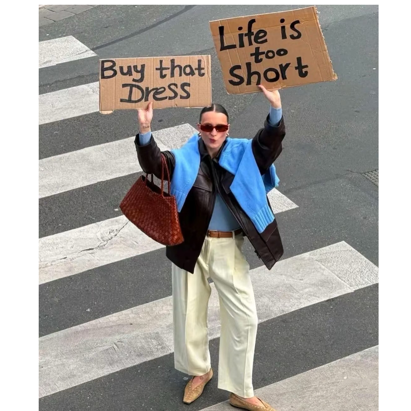 古着中性时尚皮衣