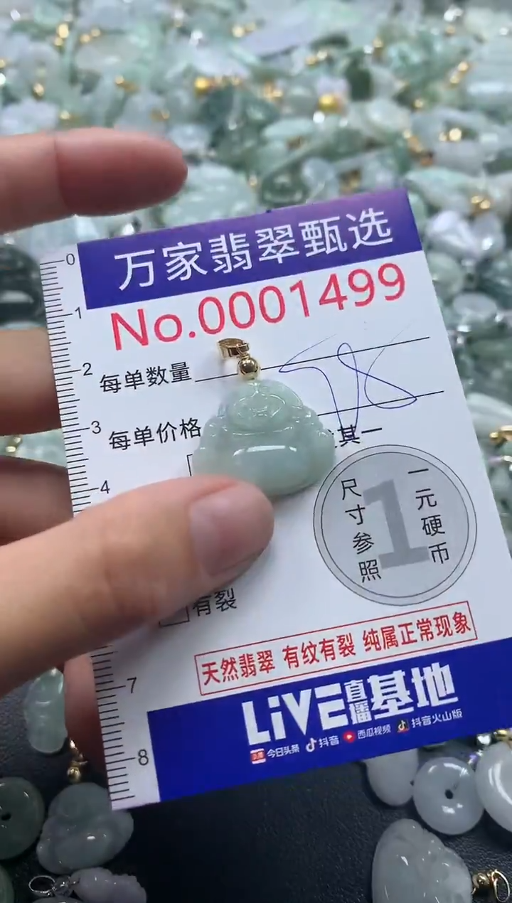 吊坠(不含链)未镶嵌翡翠1499