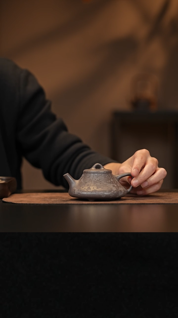 【闪购商品】紫砂茶壶允禾斋 天青 柱瓢