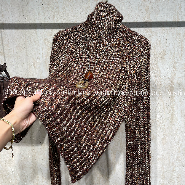 Jane Austin 2组（朱古力金棕）2025新款轻奢秋冬高级感长袖针织