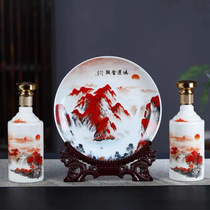 千坛百窖 鸿运当头 纯粮浓香型礼盒装52度500mlx2瓶---52度500